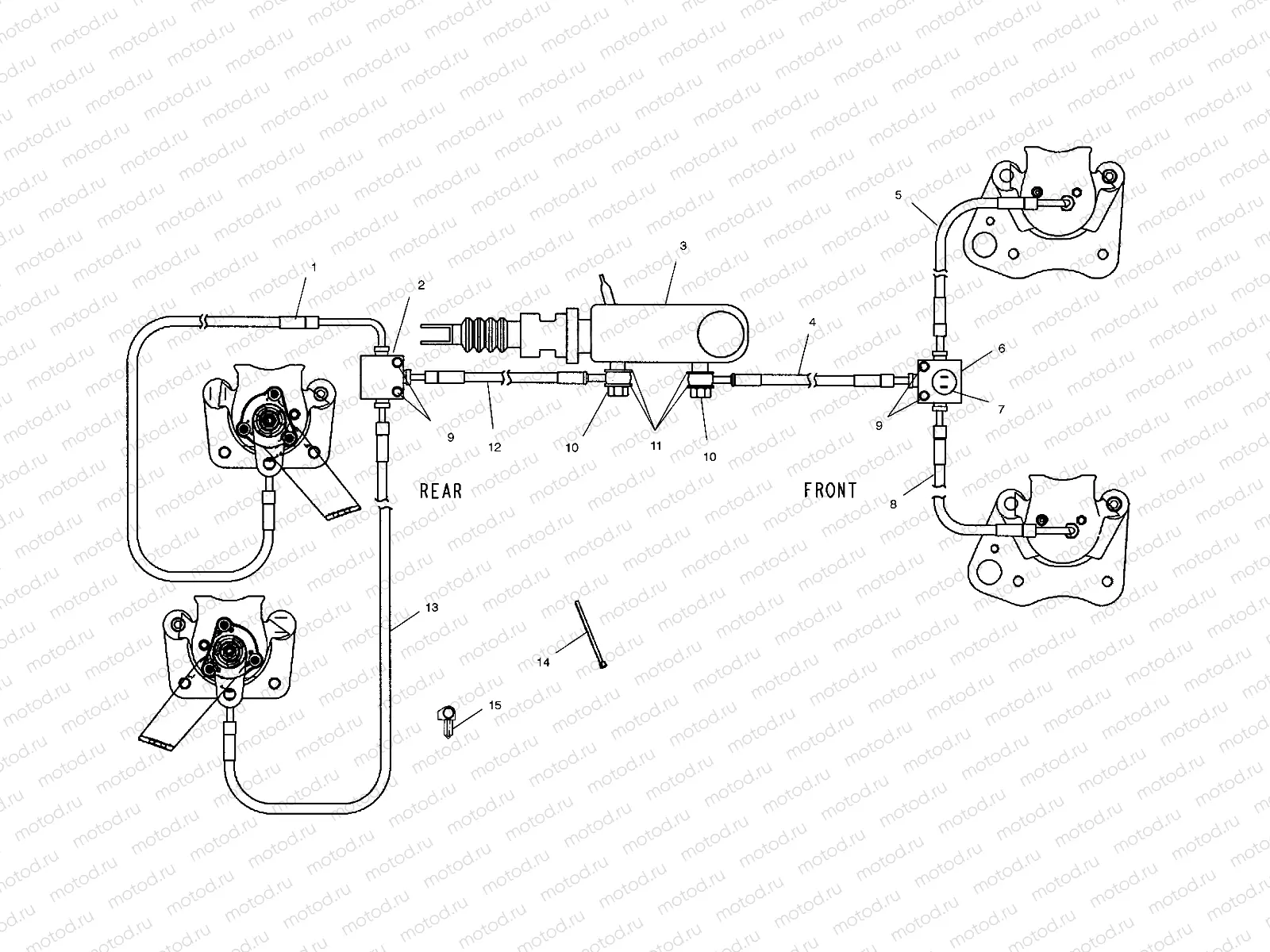 BRAKE LINES/MASTER CYLINDER - C10RD50AA (4976437643B14) | BRAKE LINES/MASTER CYLINDER - C10RD50AA (4976437643B14)