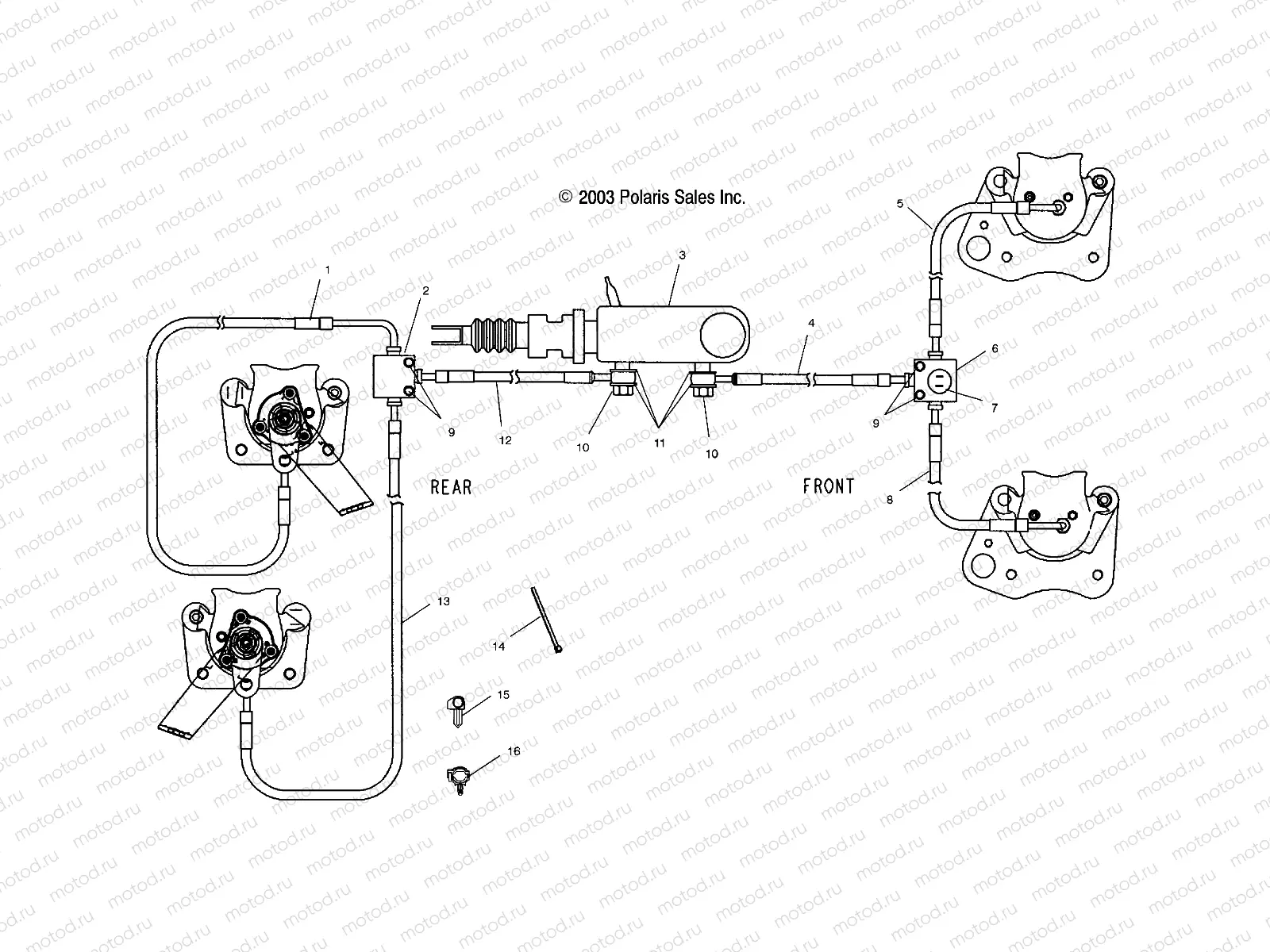 BRAKE LINES/MASTER CYLINDER - C11RB63AA/AB (4985628562B09) | BRAKE LINES/MASTER CYLINDER - C11RB63AA/AB (4985628562B09)