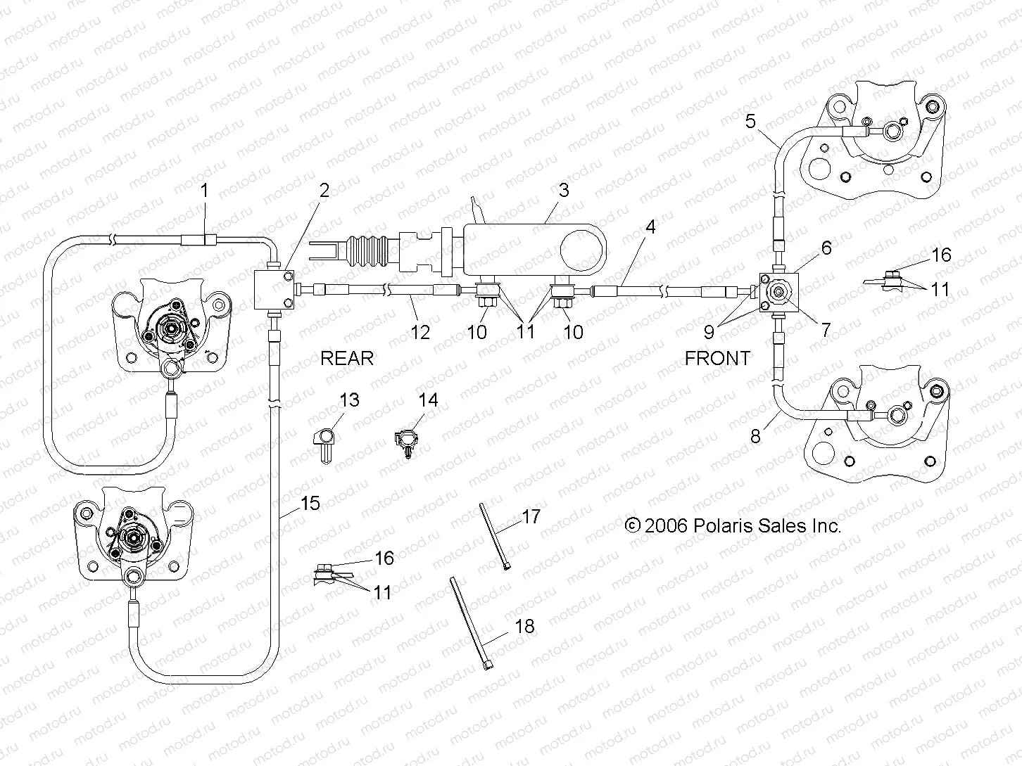 BRAKE LINES/MASTER CYLINDER - R06RB63AA (4999202159920215B11) | BRAKE LINES/MASTER CYLINDER - R06RB63AA (4999202159920215B11)