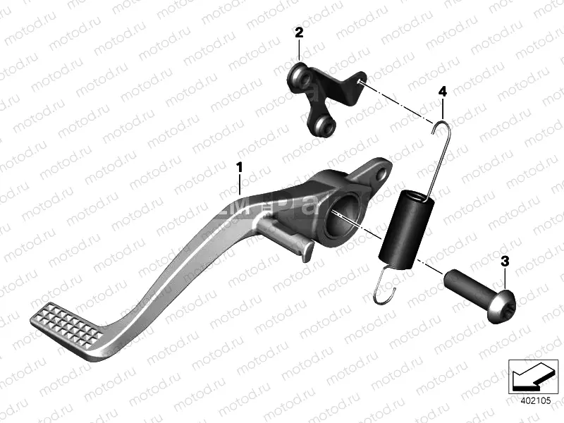 BRAKE PEDAL, CONNECTION LINKAGE