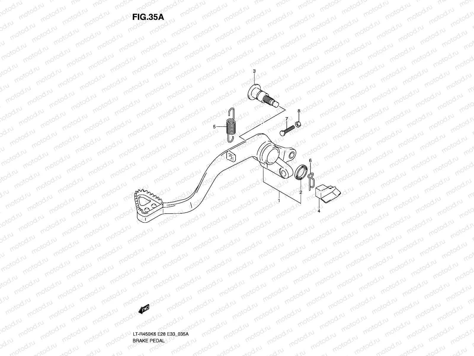 BRAKE PEDAL (MODEL K9/L0)