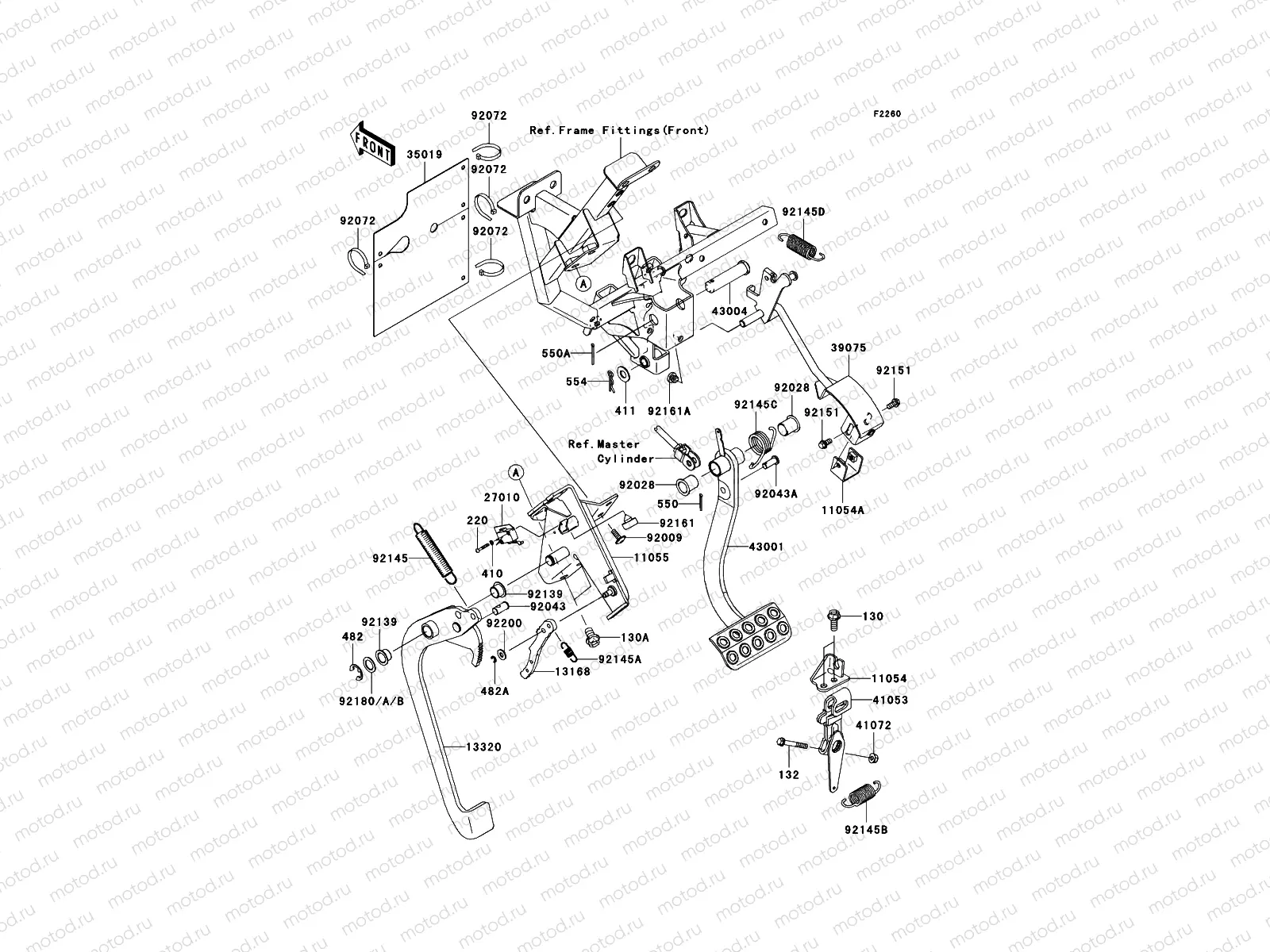 Brake Pedal/Throttle Lever