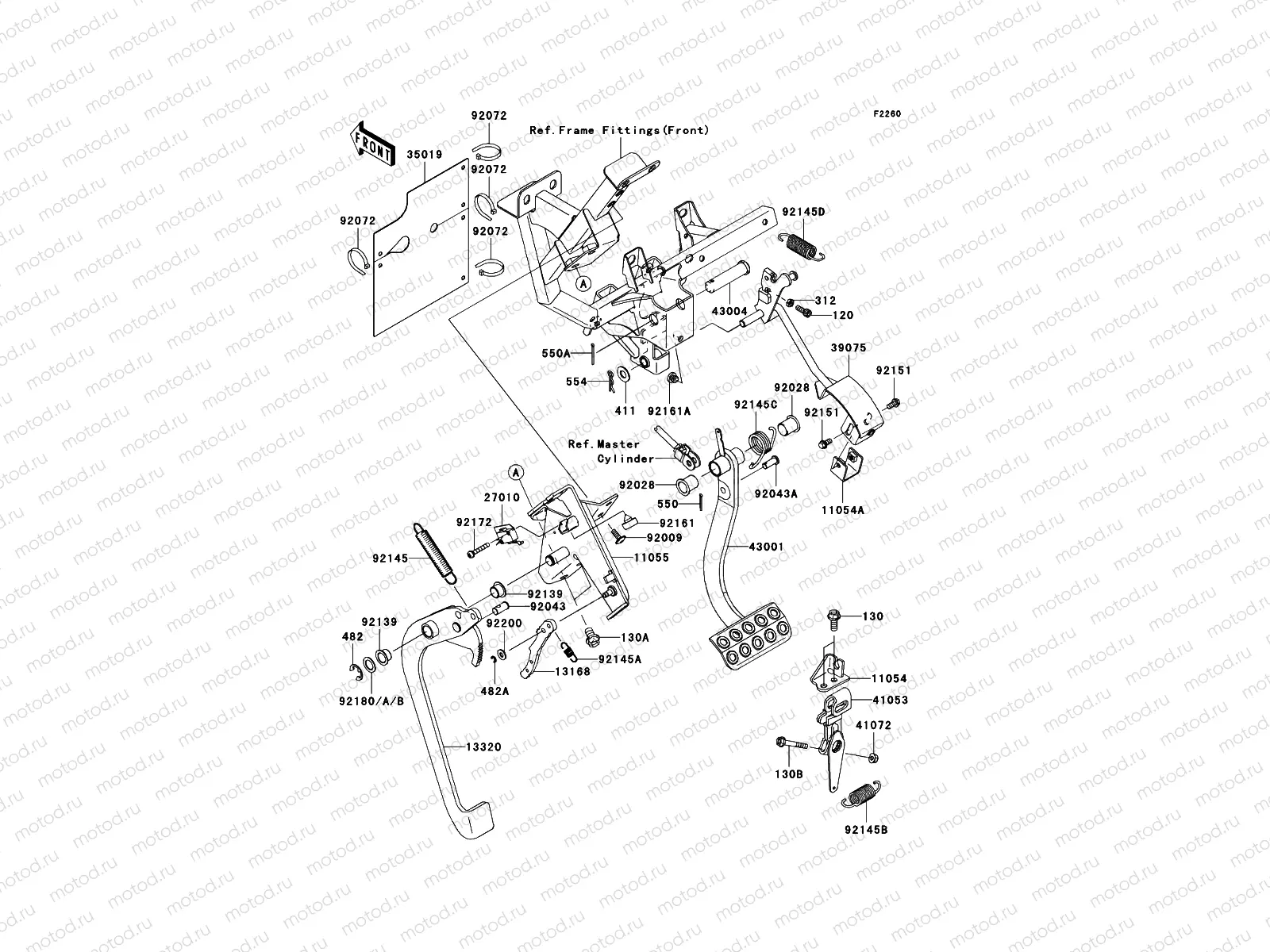 Brake Pedal/Throttle Lever