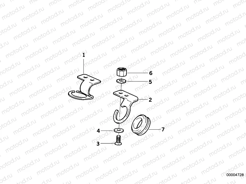Brake pipe bracket