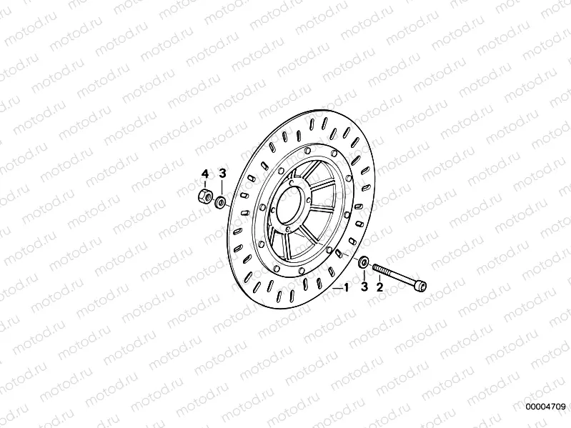 Brake rotor, front