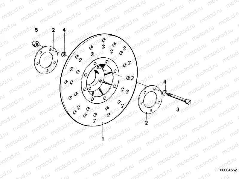 Brake rotor, front