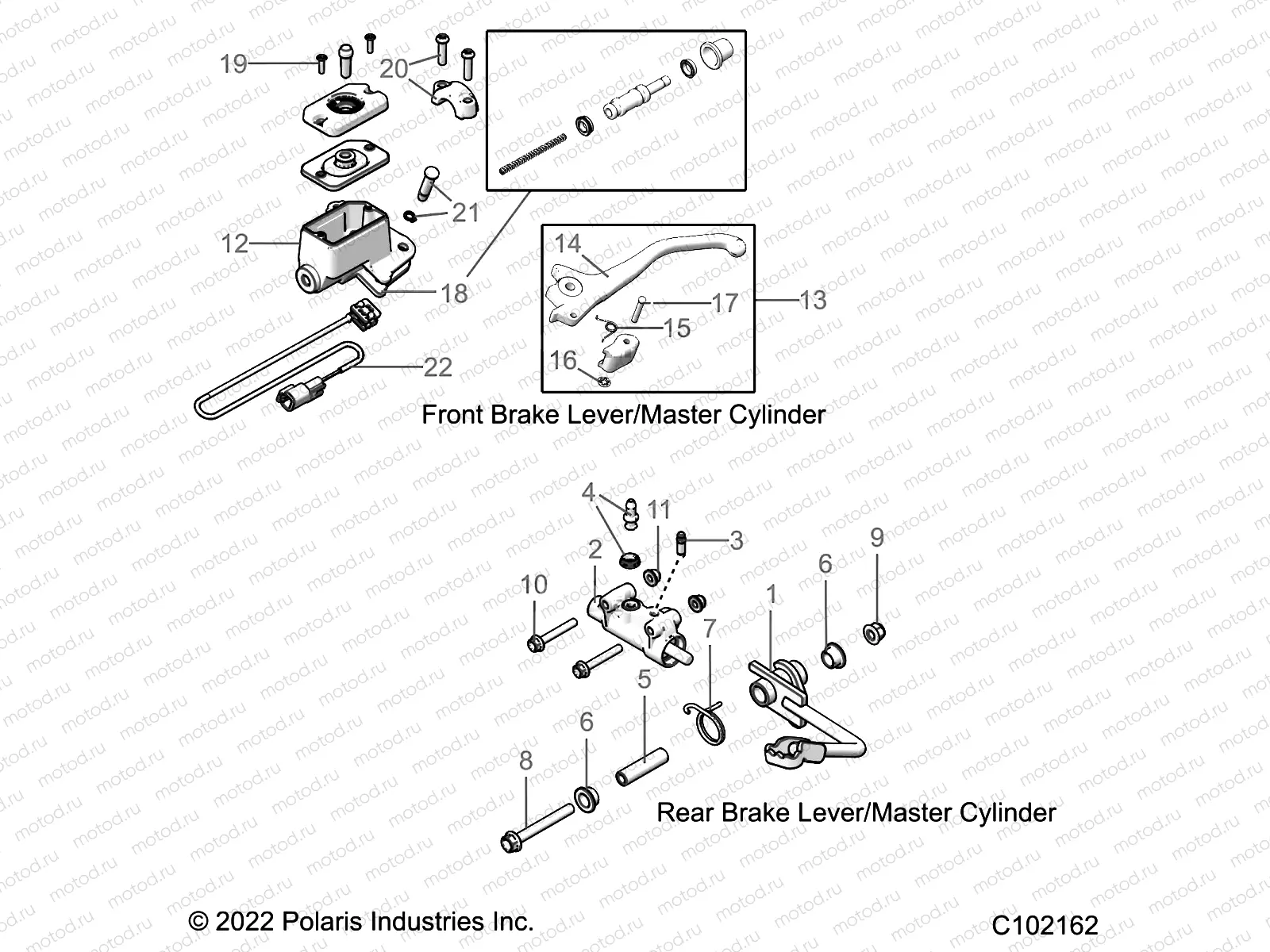 BRAKES | BRAKES, BRAKE LEVERS and MASTER CYLINDERS - A21HBB07N3/N7 (C102162)
