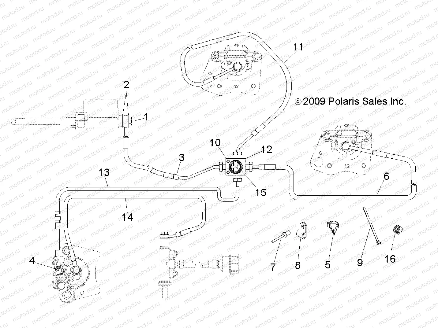 BRAKES | BRAKES, BRAKE LINES - A12NG50AA (49ATVBRAKELINE10SCRAM)