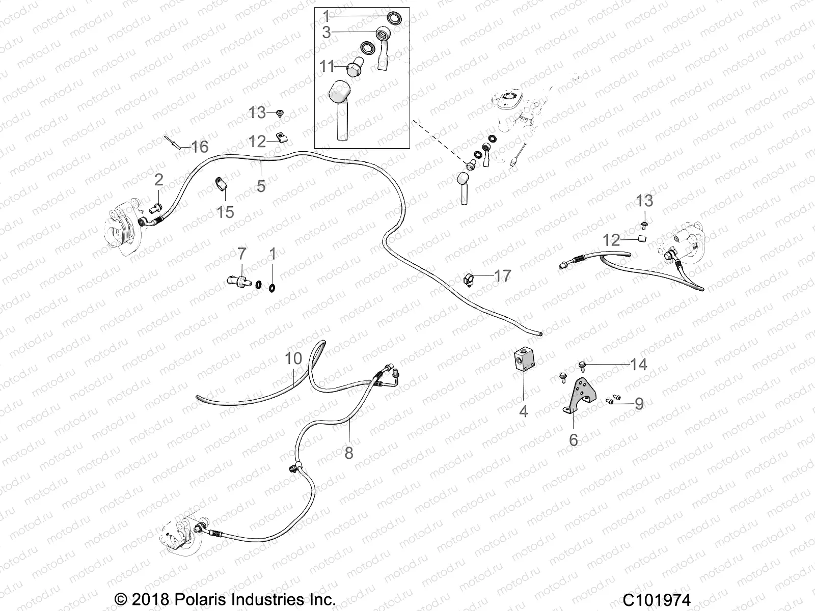 BRAKES | BRAKES, BRAKE LINES - A19SXA85B1/B4/SXE85BC/B9/ZBJ (C101974)