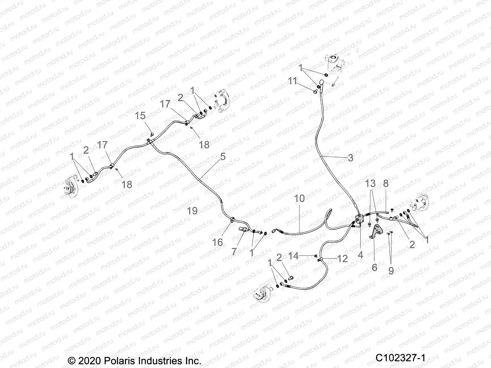 BRAKES | BRAKES, BRAKE LINES - A20SYE95AD/CAD (C102327-1)