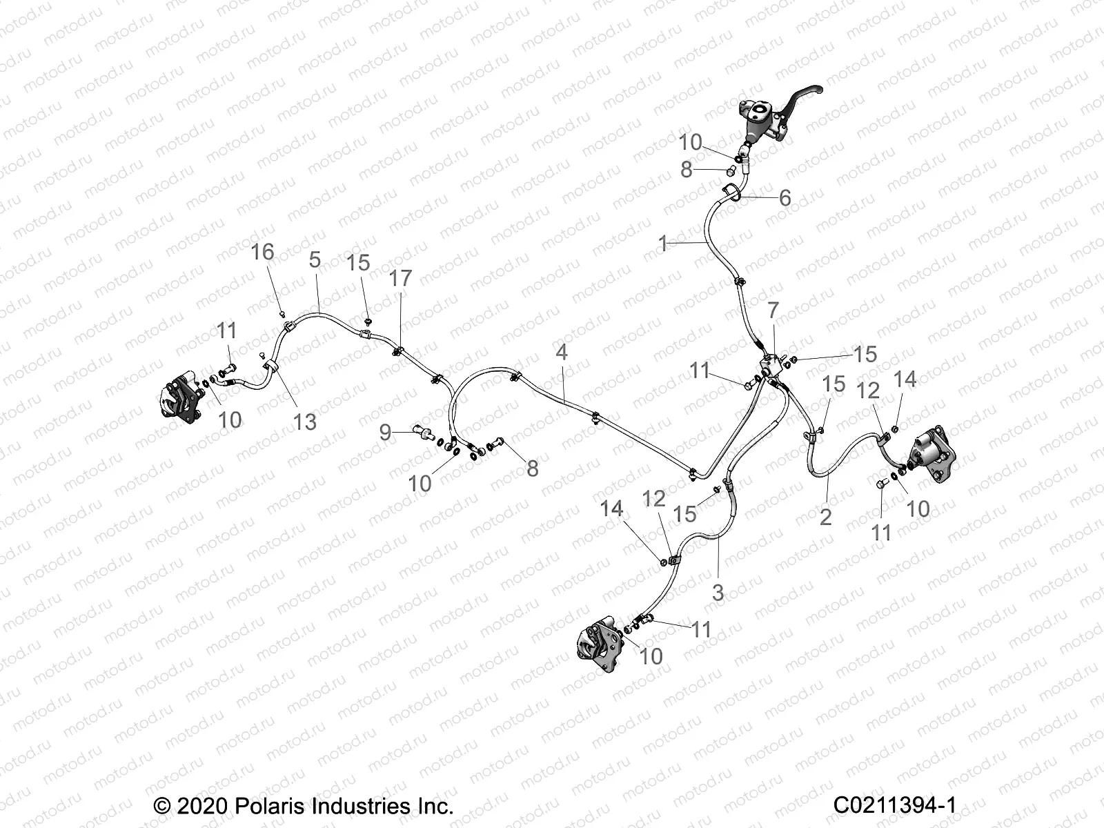 BRAKES | BRAKES, BRAKE LINES - A21SEG50A1/A5/CA1/CA5 (C0211394-1)