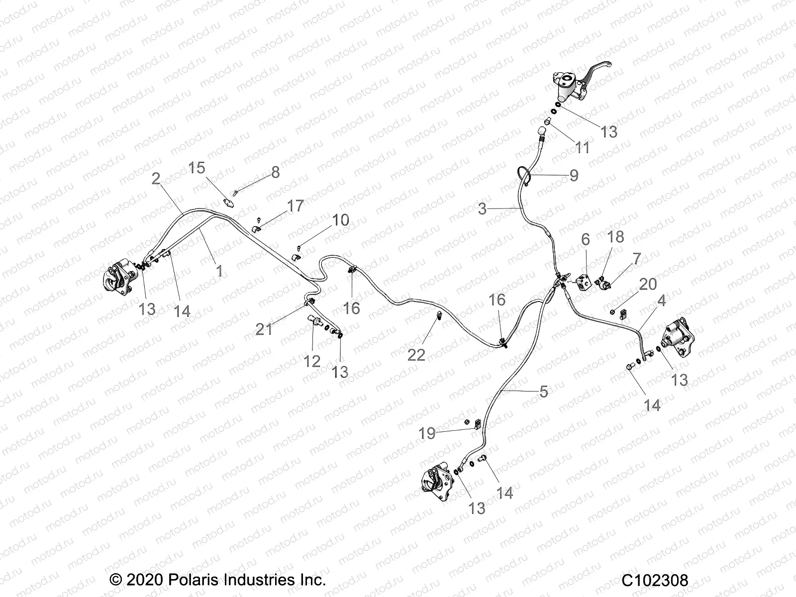 BRAKES | BRAKES, BRAKE LINES - A21SJE57AX/BX (C102308)