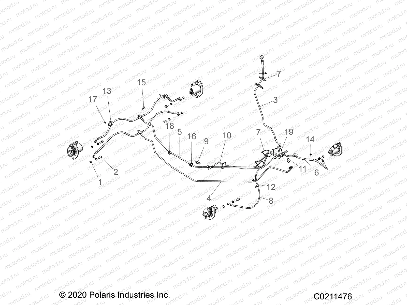 BRAKES | BRAKES, BRAKE LINES - A22SXE95KL (C0210659-1)
