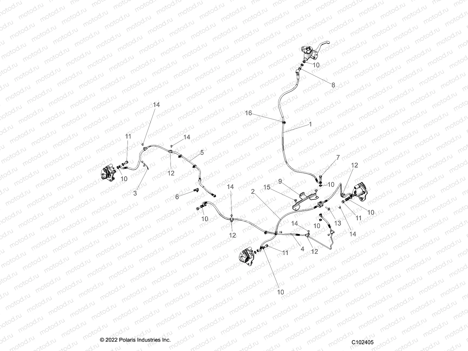 BRAKES | BRAKES, BRAKE LINES - A23SEA57A1/A3/A6/A9 (C102405)