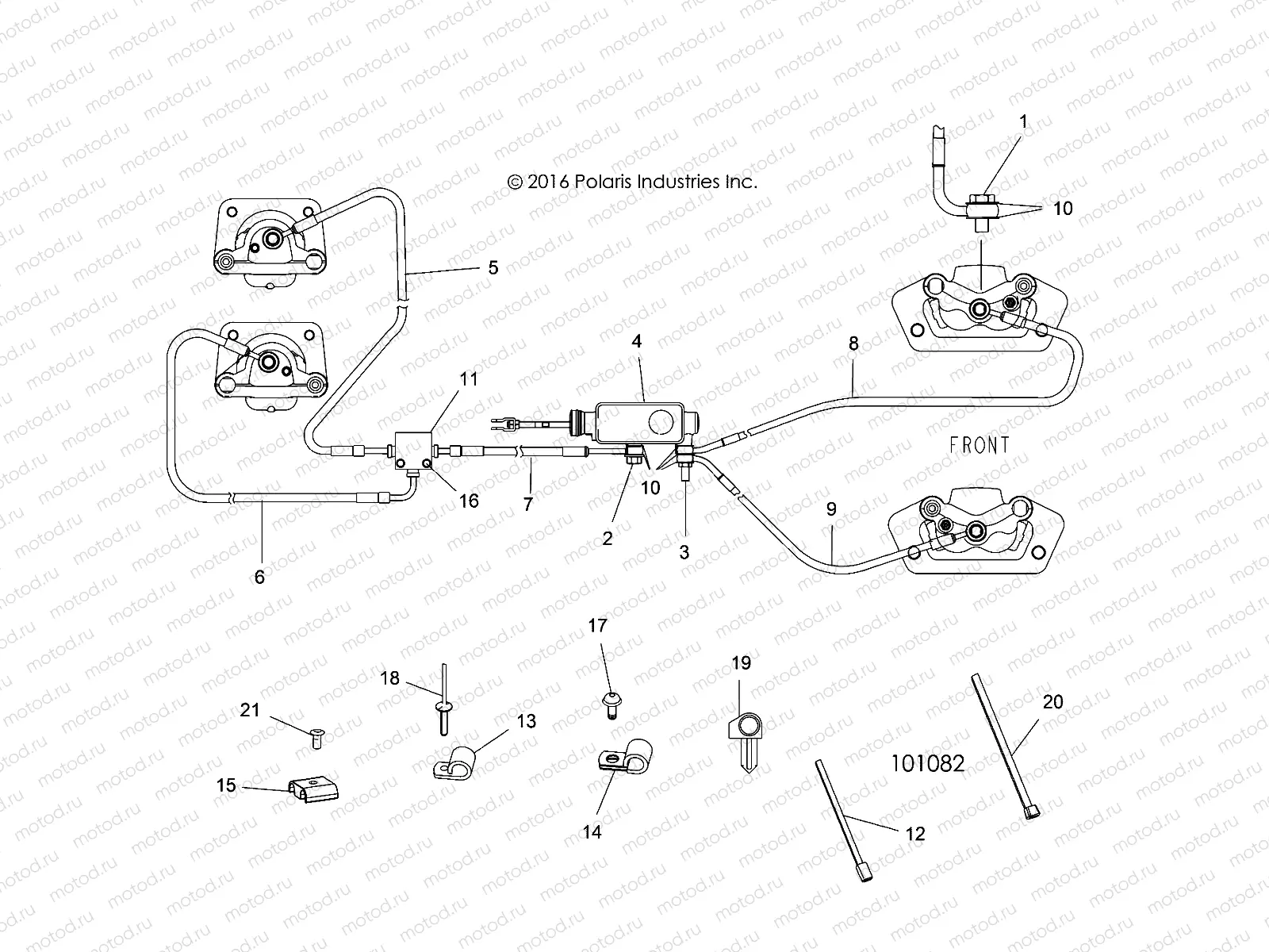 BRAKES | BRAKES, BRAKE LINES AND MASTER CYLINDER - A17DAA57F5 (101082)