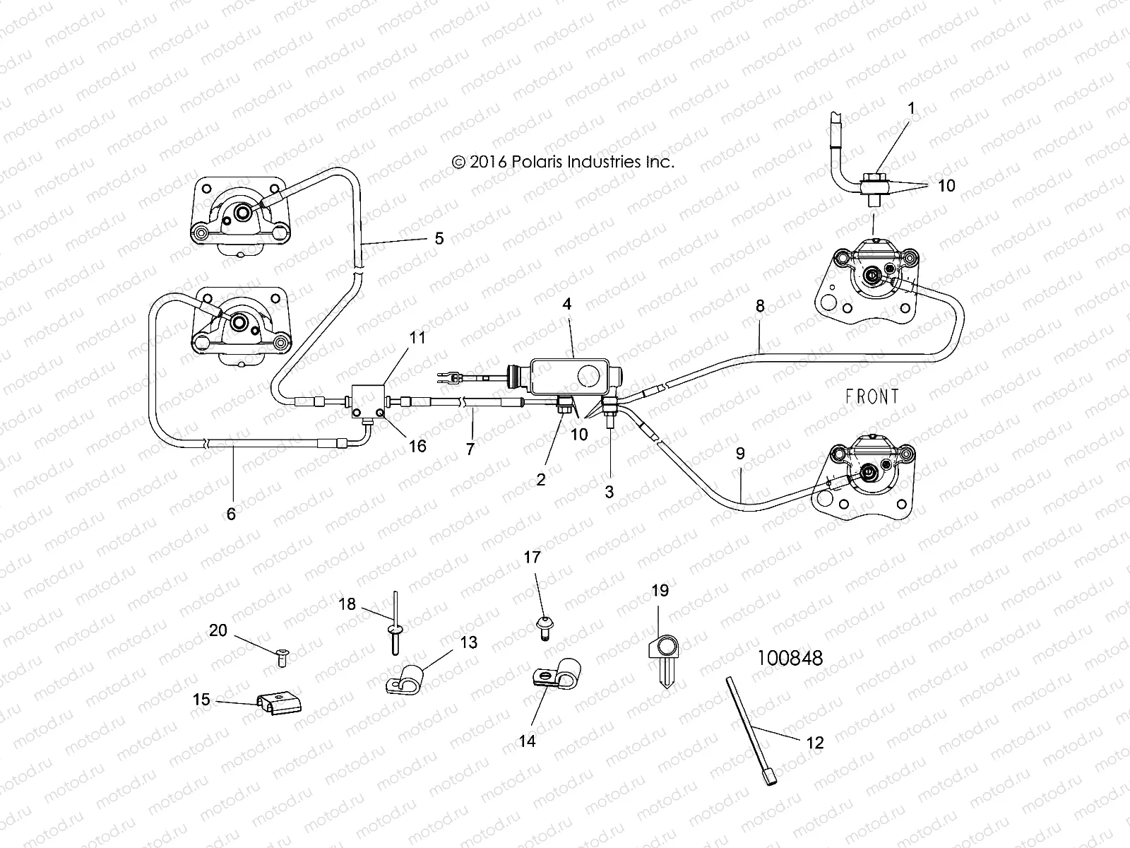 BRAKES | BRAKES, BRAKE LINES AND MASTER CYLINDER - A18DAA50B7 (100848)