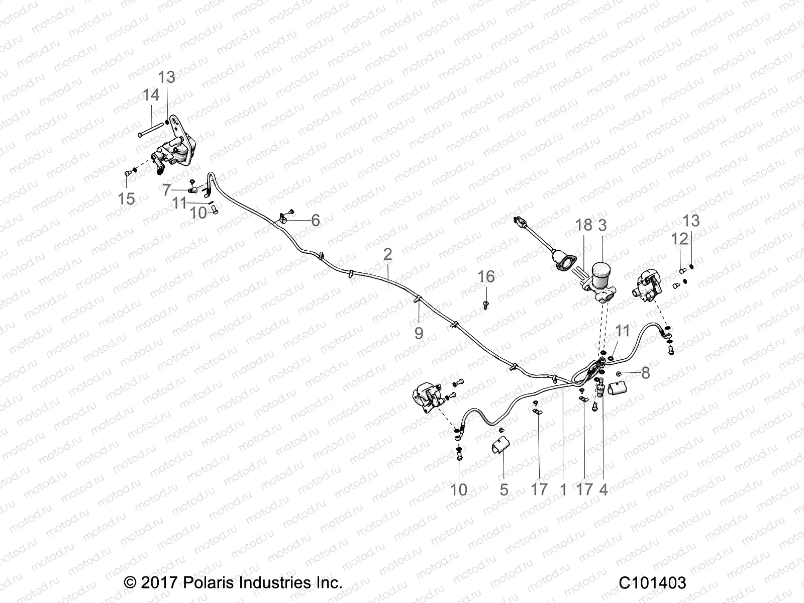 BRAKES | BRAKES, BRAKE LINES AND MASTER CYLINDER - A18HZA15N4 (C101403)