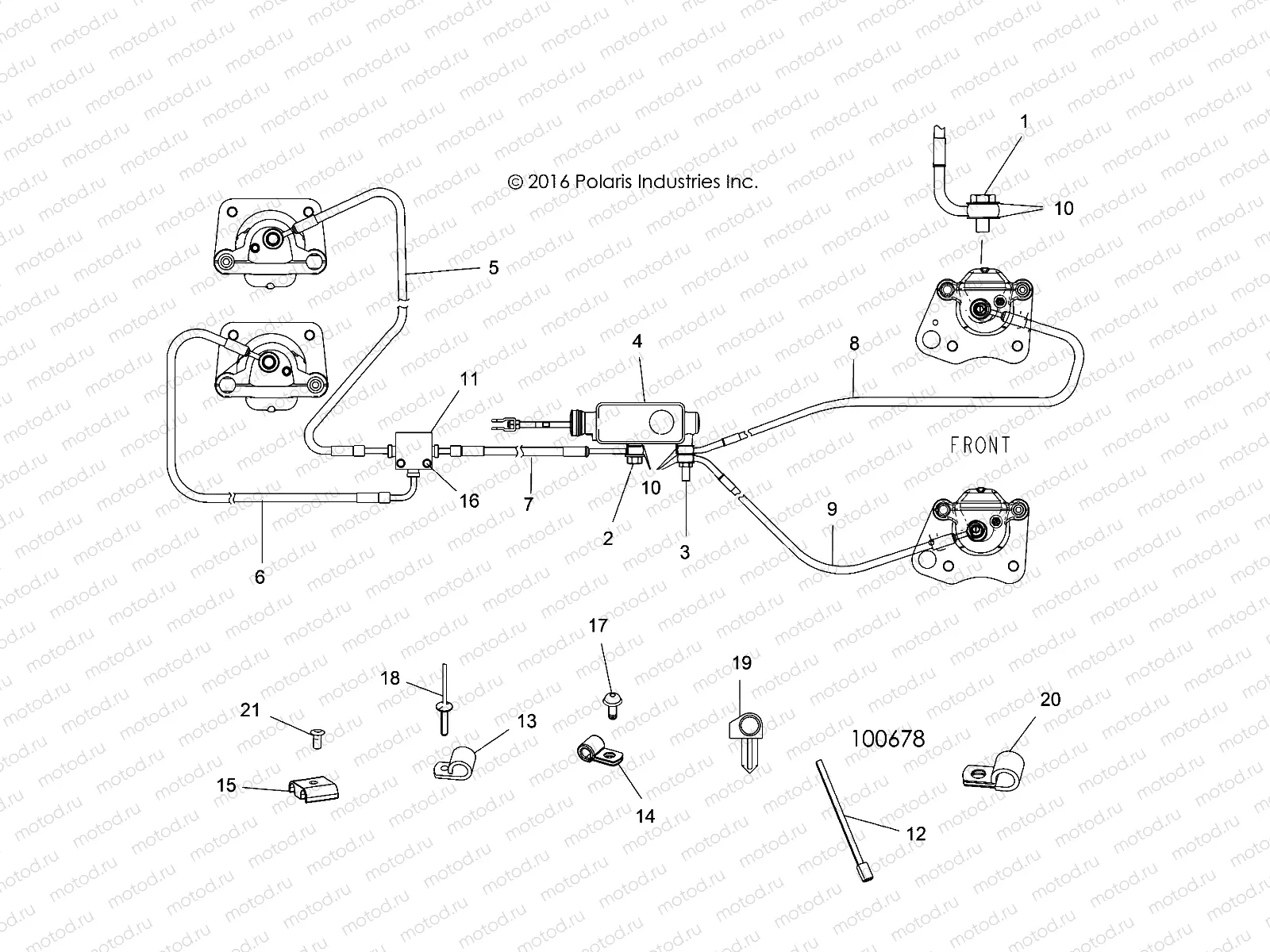 BRAKES | BRAKES, BRAKE LINES AND MASTER CYLINDER - A19DAE57A4 (100678)