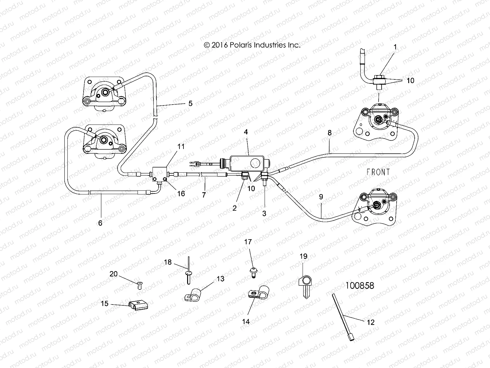 BRAKES | BRAKES, BRAKE LINES AND MASTER CYLINDER - A19DAE57D5 (100858)