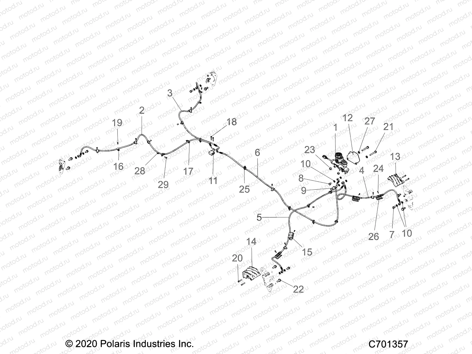 BRAKES | BRAKES, BRAKE LINES AND MASTER CYLINDER - G23GXP99A/99B (C701357)