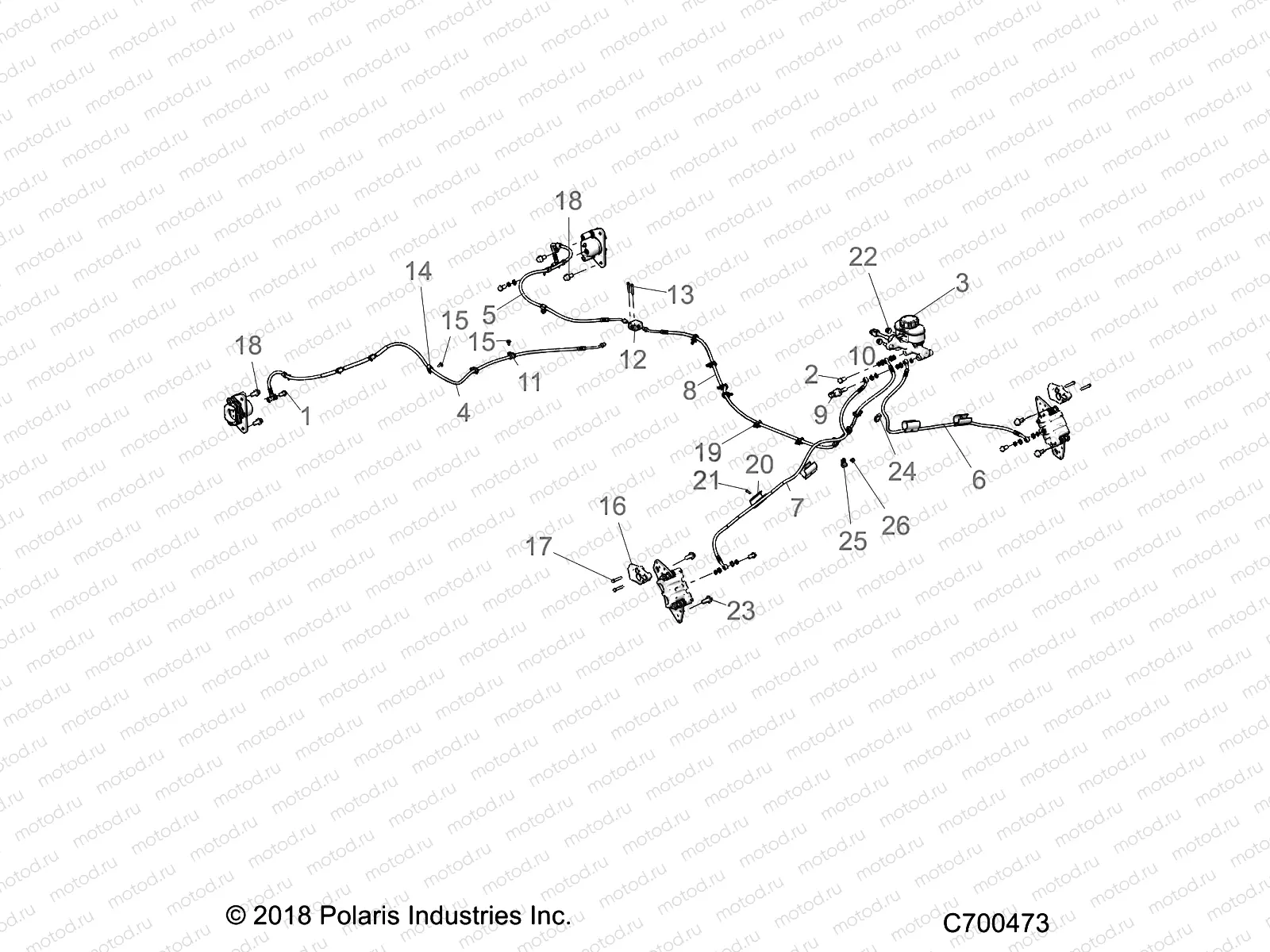 BRAKES | BRAKES, BRAKE LINES AND MASTER CYLINDER - R19RRE99/A/B (C700473)