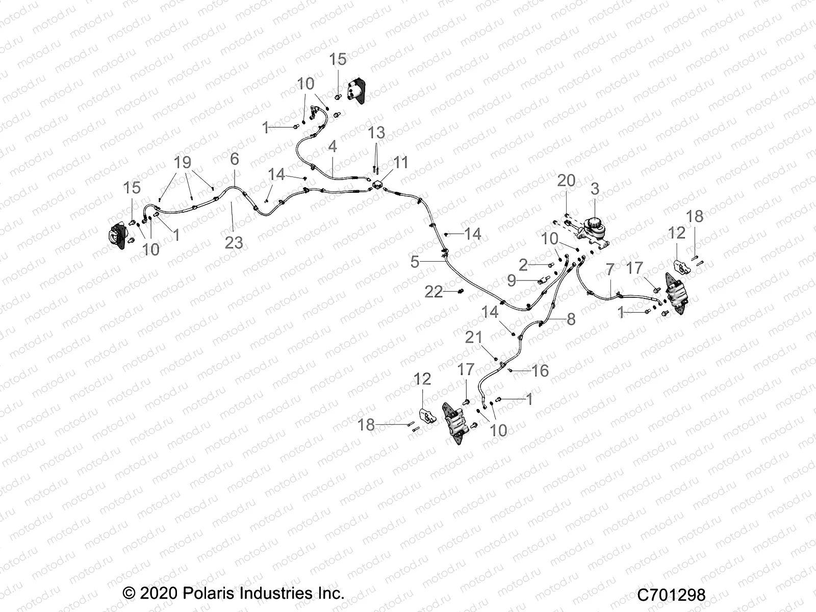 BRAKES | BRAKES, BRAKE LINES AND MASTER CYLINDER - R21RRE99FP/F9 (C701298)