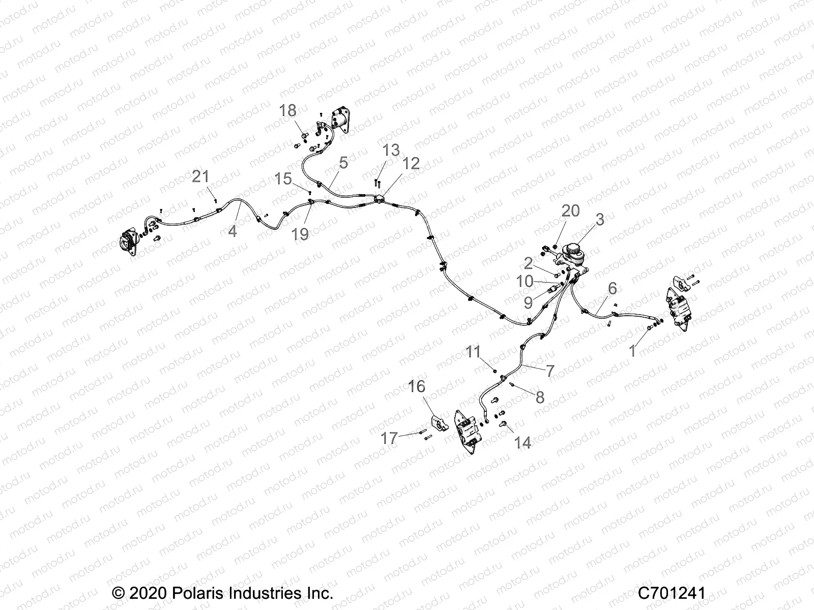 BRAKES | BRAKES, BRAKE LINES AND MASTER CYLINDER - R21RRH99AC/BC (C701241)