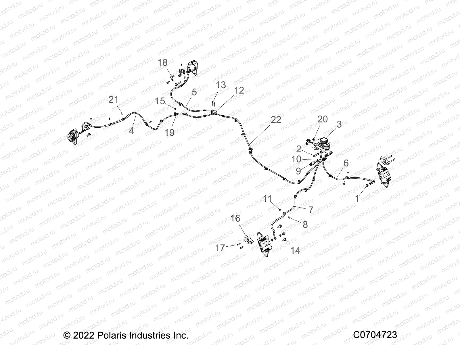BRAKES | BRAKES, BRAKE LINES AND MASTER CYLINDER - R22RRJ99A9/B9 (C0704723)