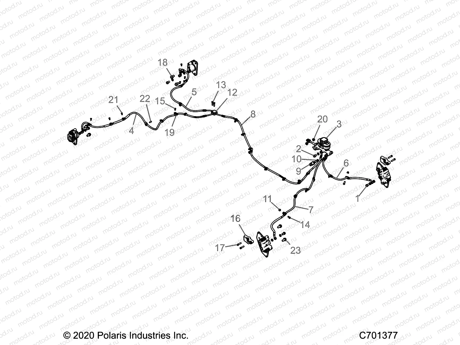 BRAKES | BRAKES, BRAKE LINES AND MASTER CYLINDER - R22RRV99AG/2AG/2BG (C701377)