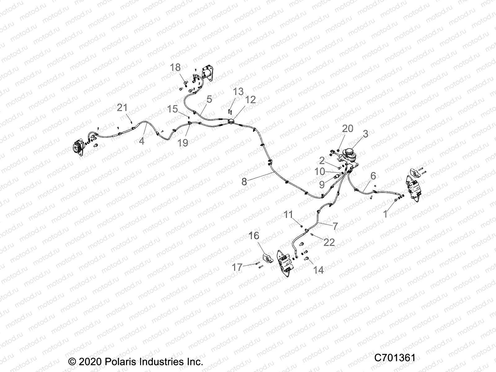 BRAKES | BRAKES, BRAKE LINES AND MASTER CYLINDER - R22RSB99AZ/BZ (C701361)