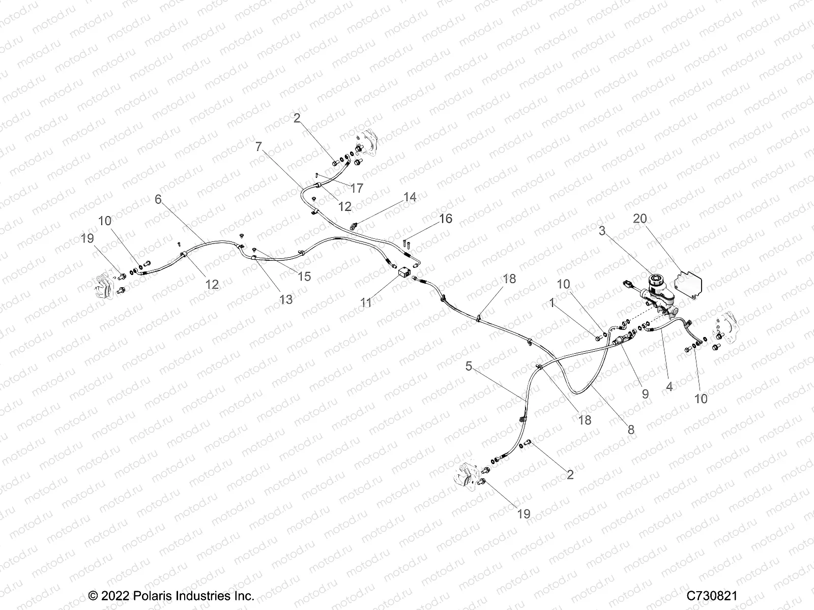 BRAKES | BRAKES, BRAKE LINES and MASTER CYLINDER - R23MAE57DX (C730821)