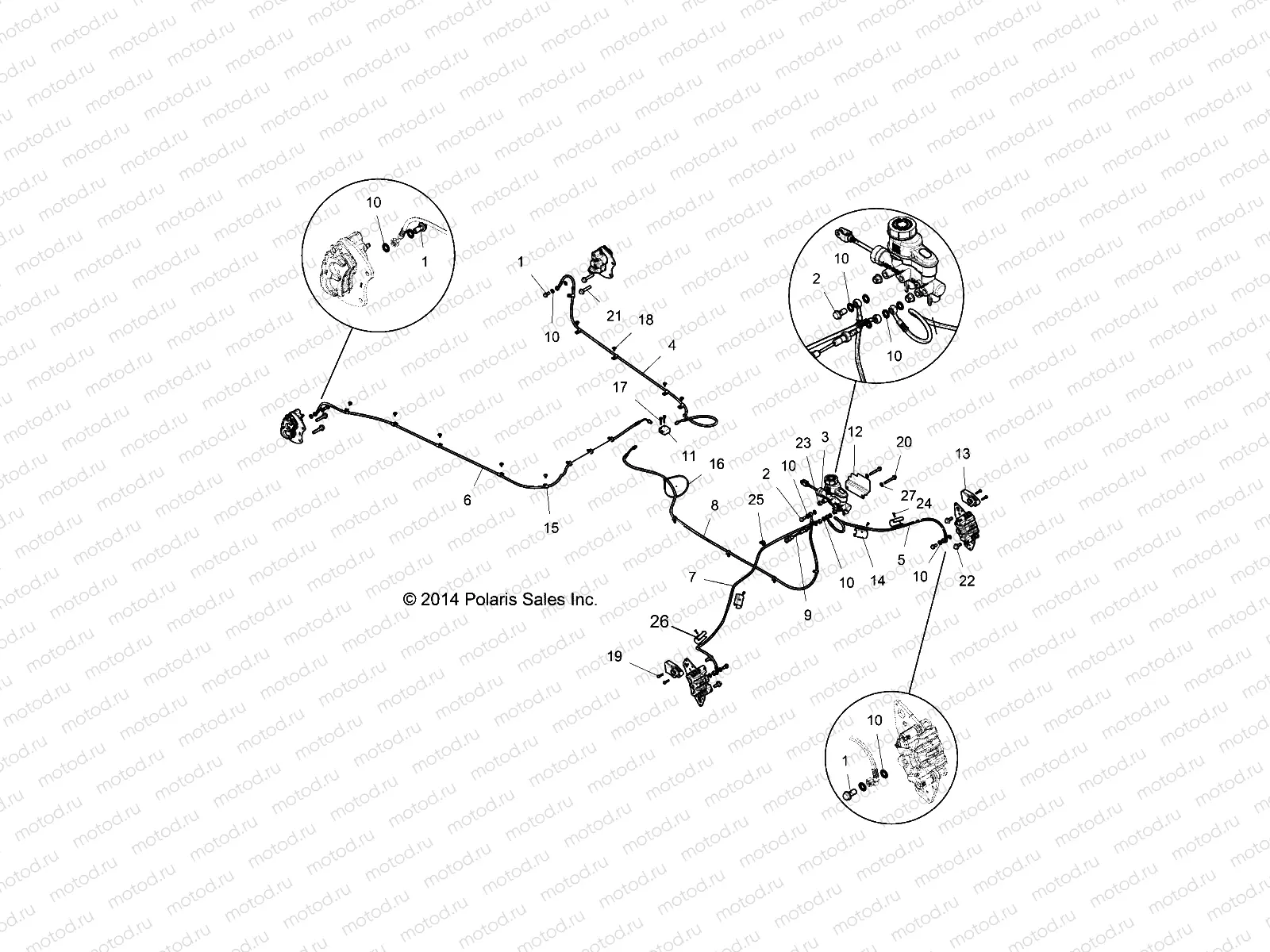 BRAKES | BRAKES, BRAKE LINES AND MASTER CYLINDER - Z17VD_99AB/AK/AM/AW/LW/AZ/AP (49RGRBRAKELINES151000)