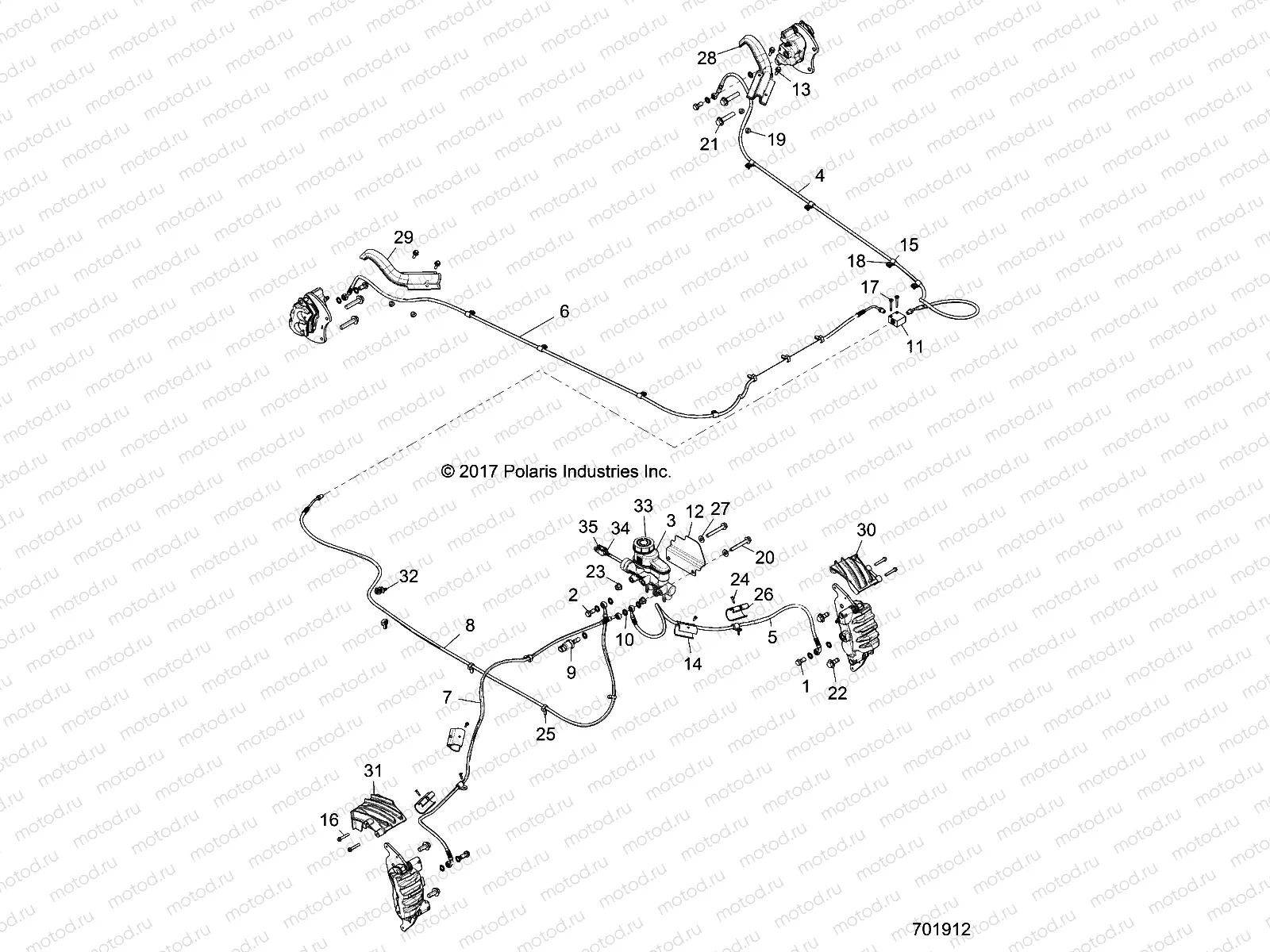 BRAKES | BRAKES, BRAKE LINES AND MASTER CYLINDER - Z18VFE92BB/BM/BS/BU/LBK (701912)