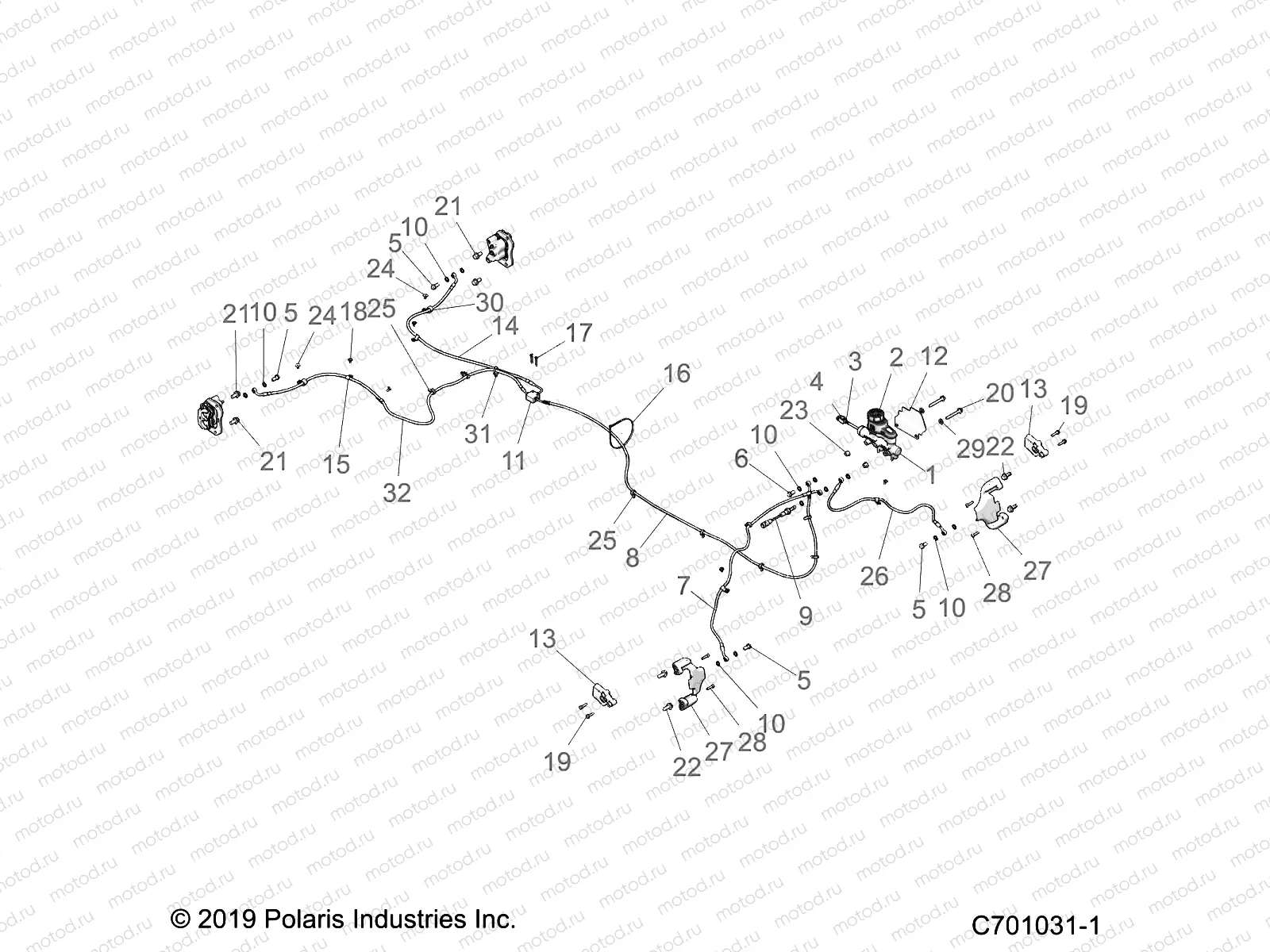 BRAKES | BRAKES, BRAKE LINES AND MASTER CYLINDER - Z20A5A87B2/E87BP/BK/BX (C701031-1)