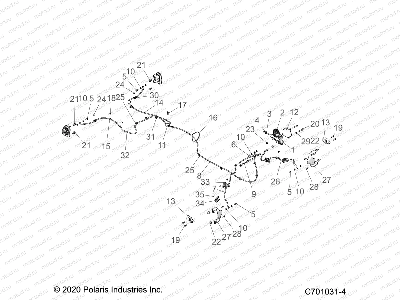 BRAKES | BRAKES, BRAKE LINES AND MASTER CYLINDER - Z21A5A87B2/P87B5/K87B4/SA87B2(C701031-1)