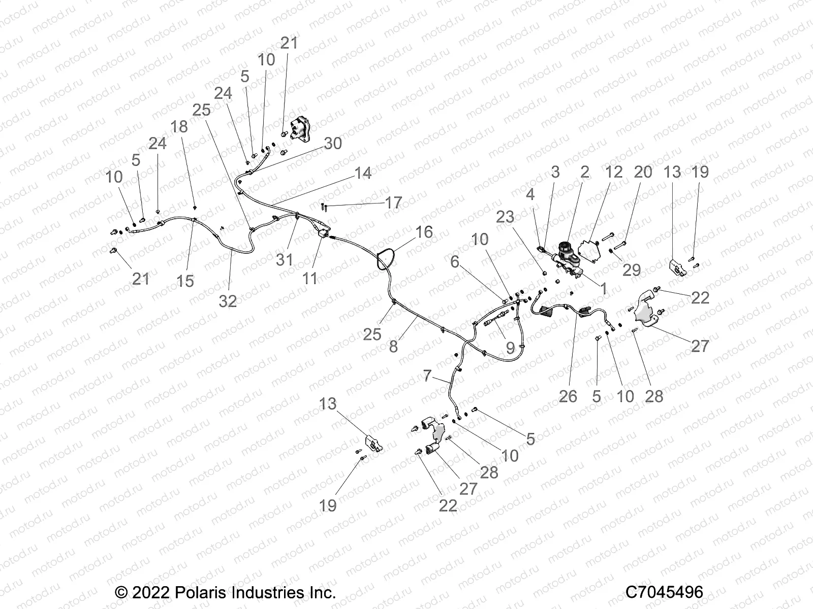 BRAKES | BRAKES, BRAKE LINES AND MASTER CYLINDER - Z22A5A87A2(C701031-1)