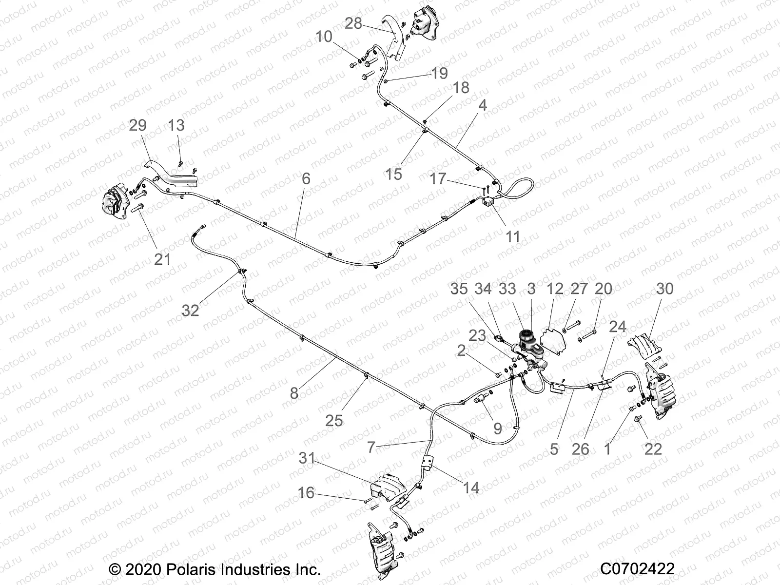 BRAKES | BRAKES, BRAKE LINES AND MASTER CYLINDER - Z22NAE99AJ/AN/BJ/BN (C0702422)