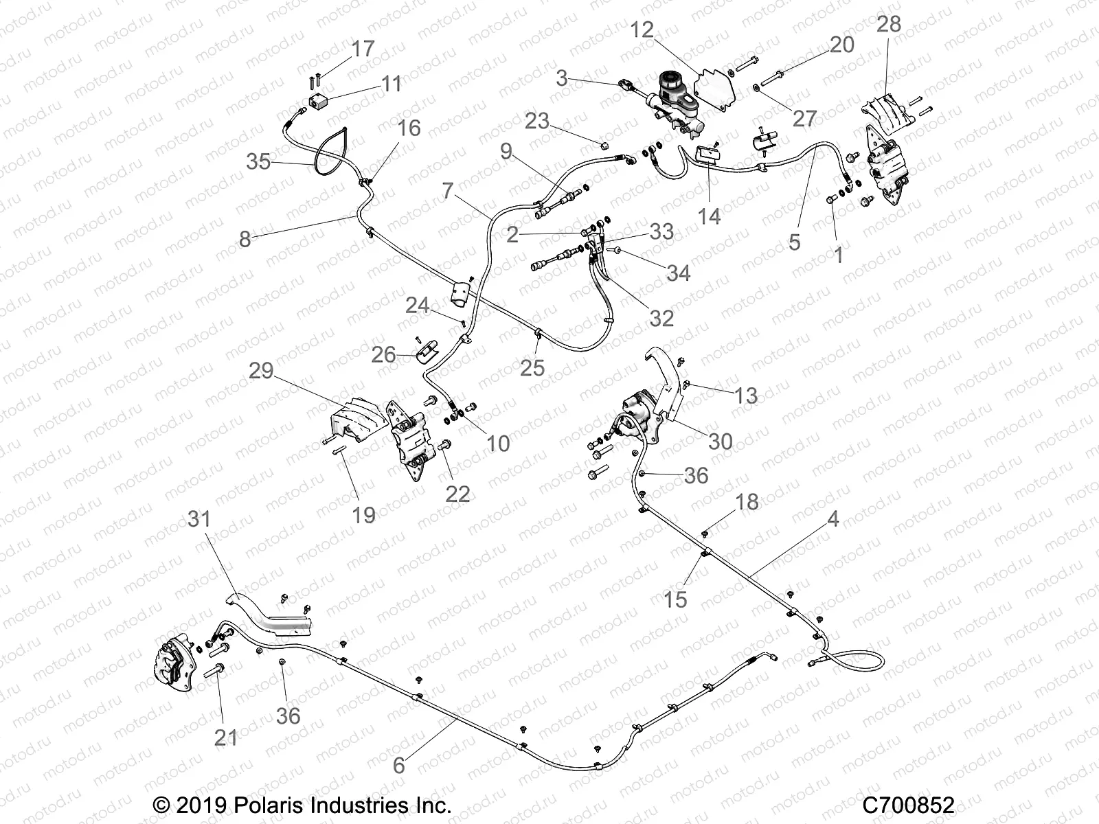 BRAKES | BRAKES, BRAKE LINES AND MASTER CYLINDER - Z22NAS99CZ (C700852)