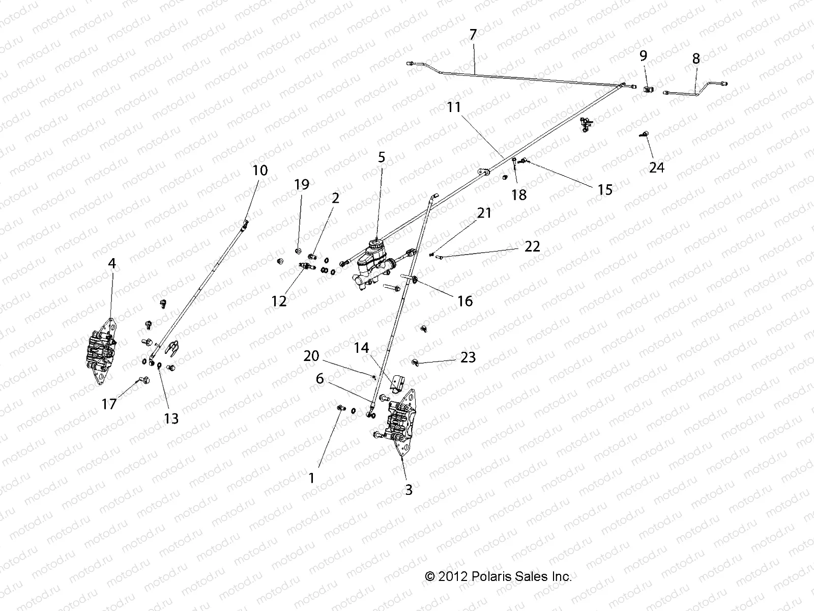 BRAKES | BRAKES, BRAKE LINES - L13G2/4/6 ALL OPTIONS (49GEMBRAKES13LINES)
