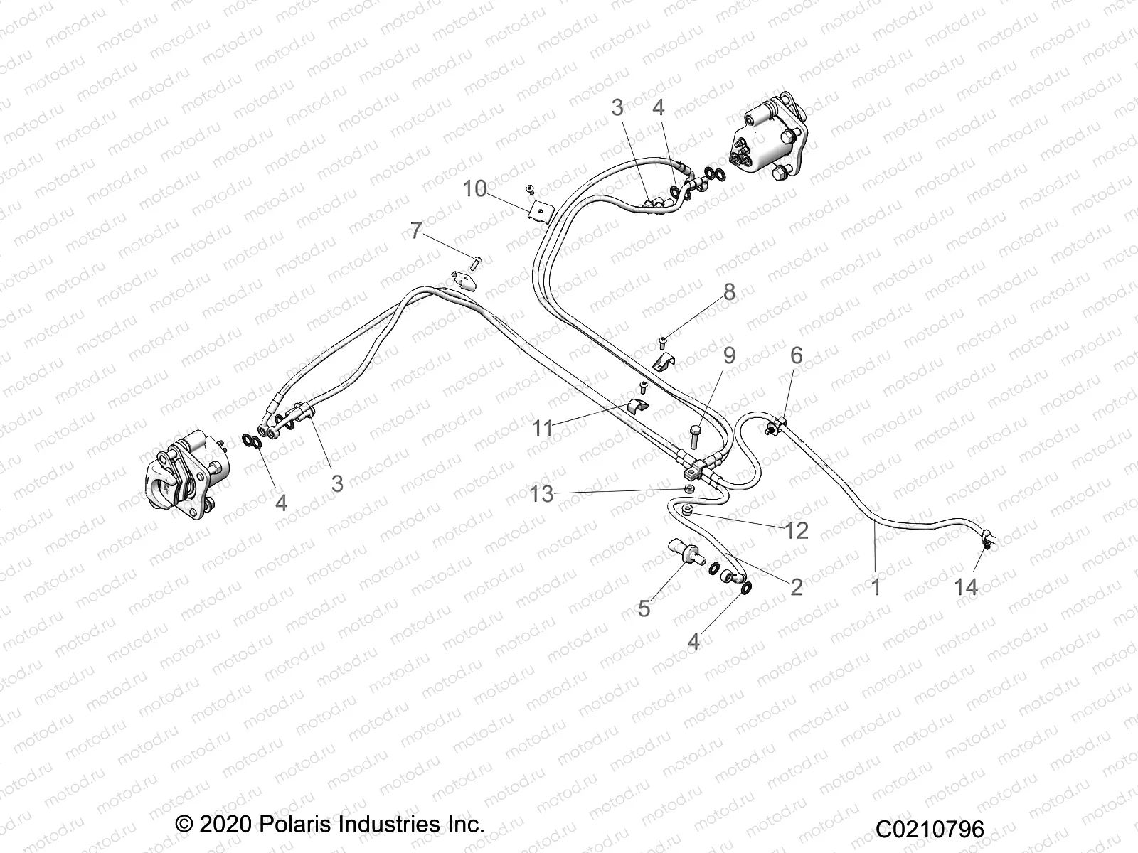BRAKES | BRAKES, BRAKE LINES, REAR - A21SWE57A1/3A1 (C0210796)