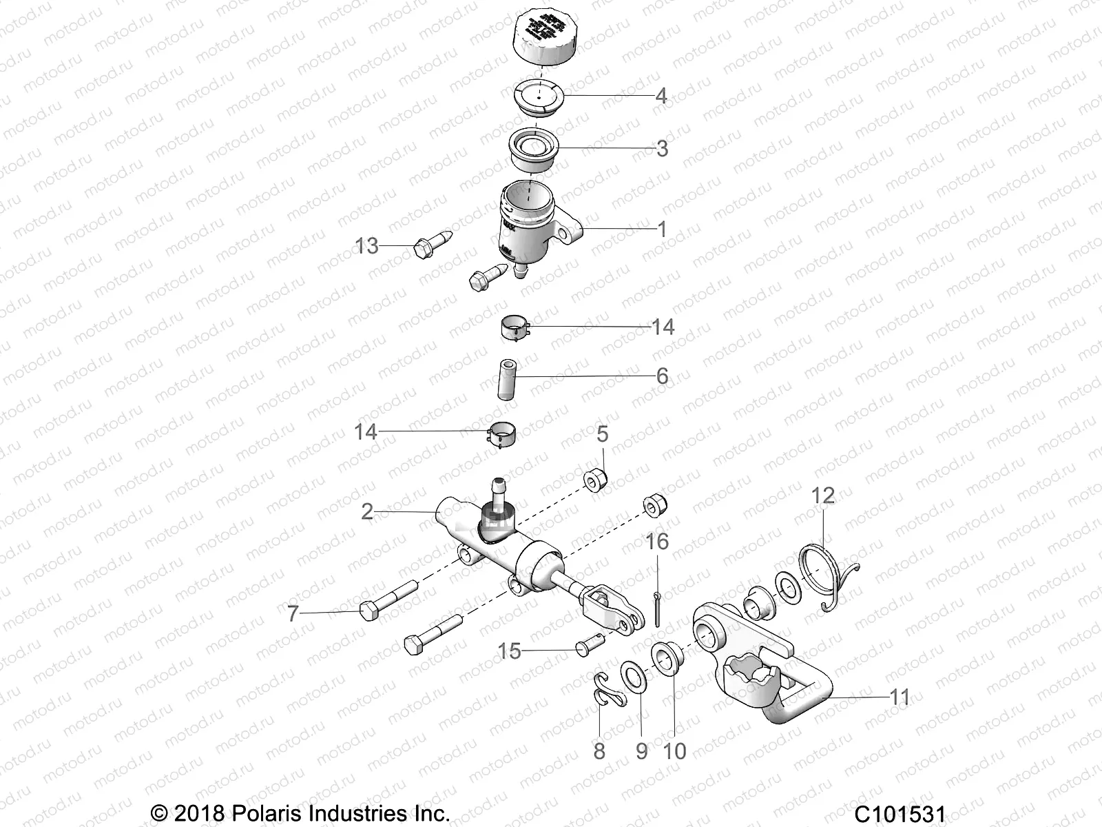 BRAKES | BRAKES, BRAKE PEDAL and MASTER CYLINDER - A19SHS57CP (C101531)
