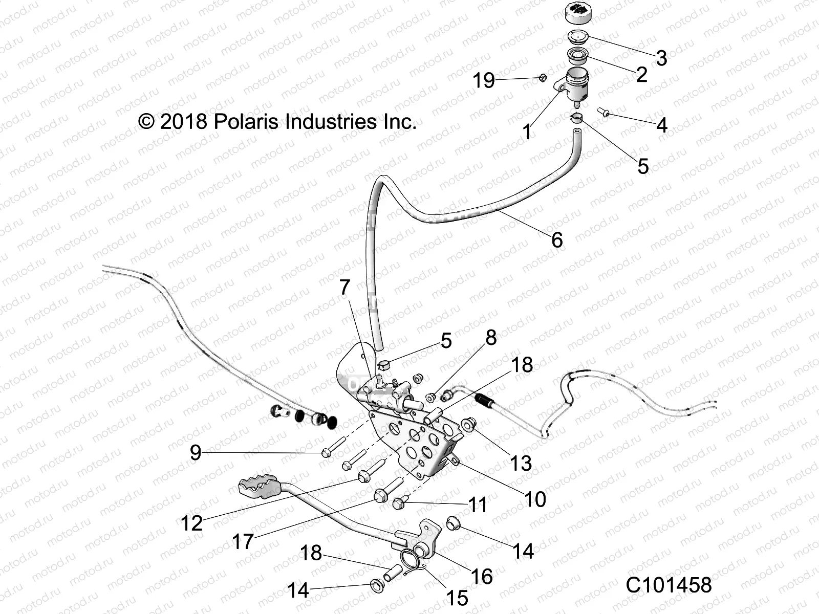 BRAKES | BRAKES, BRAKE PEDAL and MASTER CYLINDER - A20SLZ95AE (C101458)