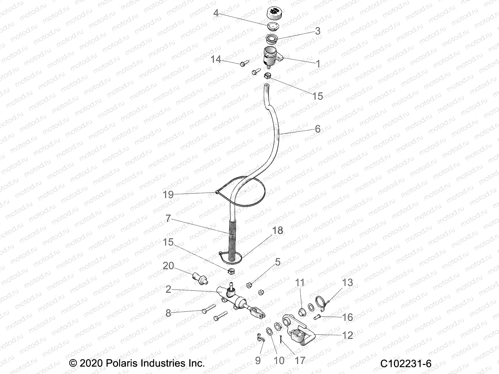 BRAKES | BRAKES, BRAKE PEDAL and MASTER CYLINDER - A21S6E57F1/FL (C102231-6)