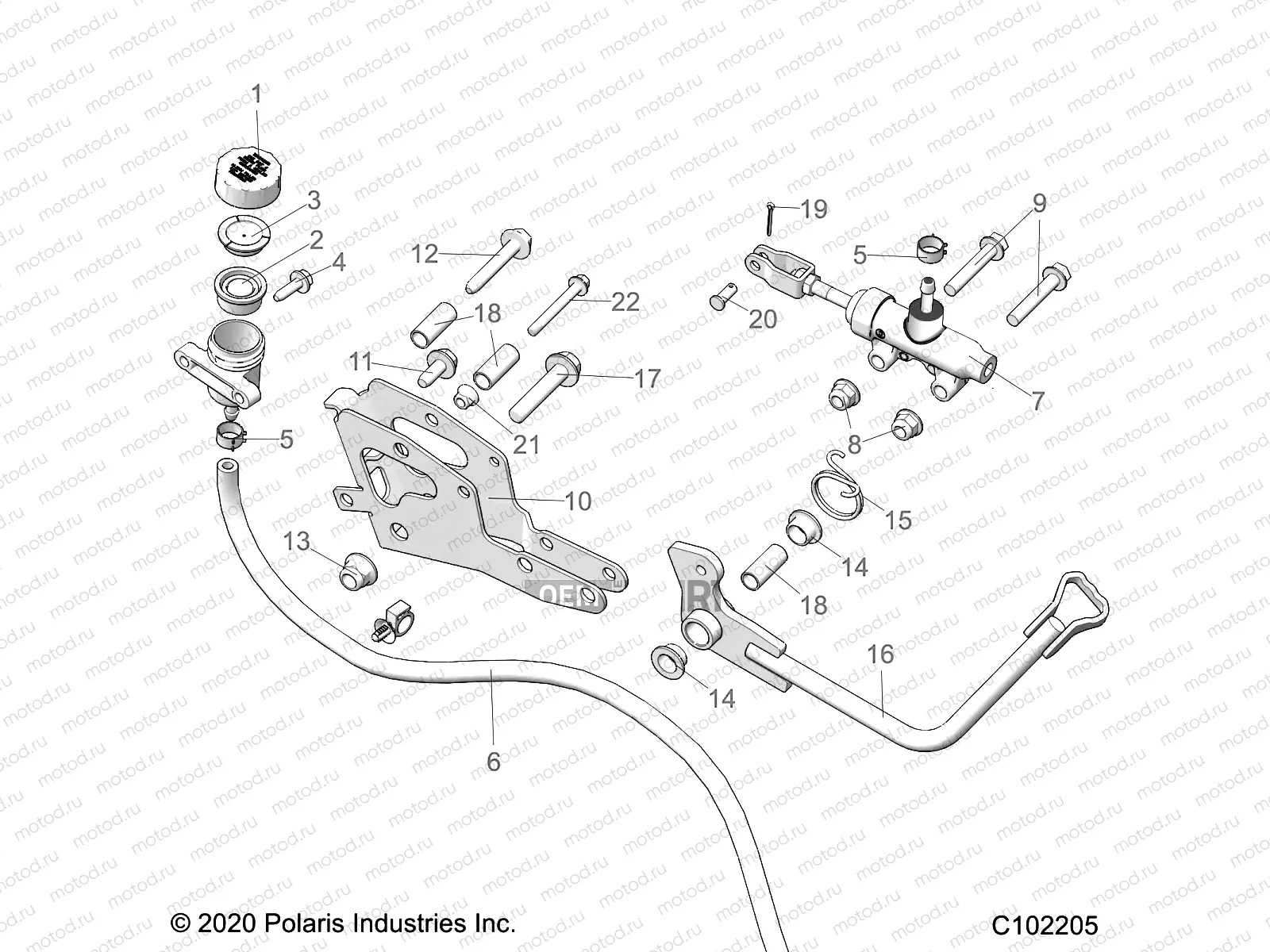 BRAKES | BRAKES, BRAKE PEDAL and MASTER CYLINDER - A21SLE95FG/S95CG/S95FG (C102205)