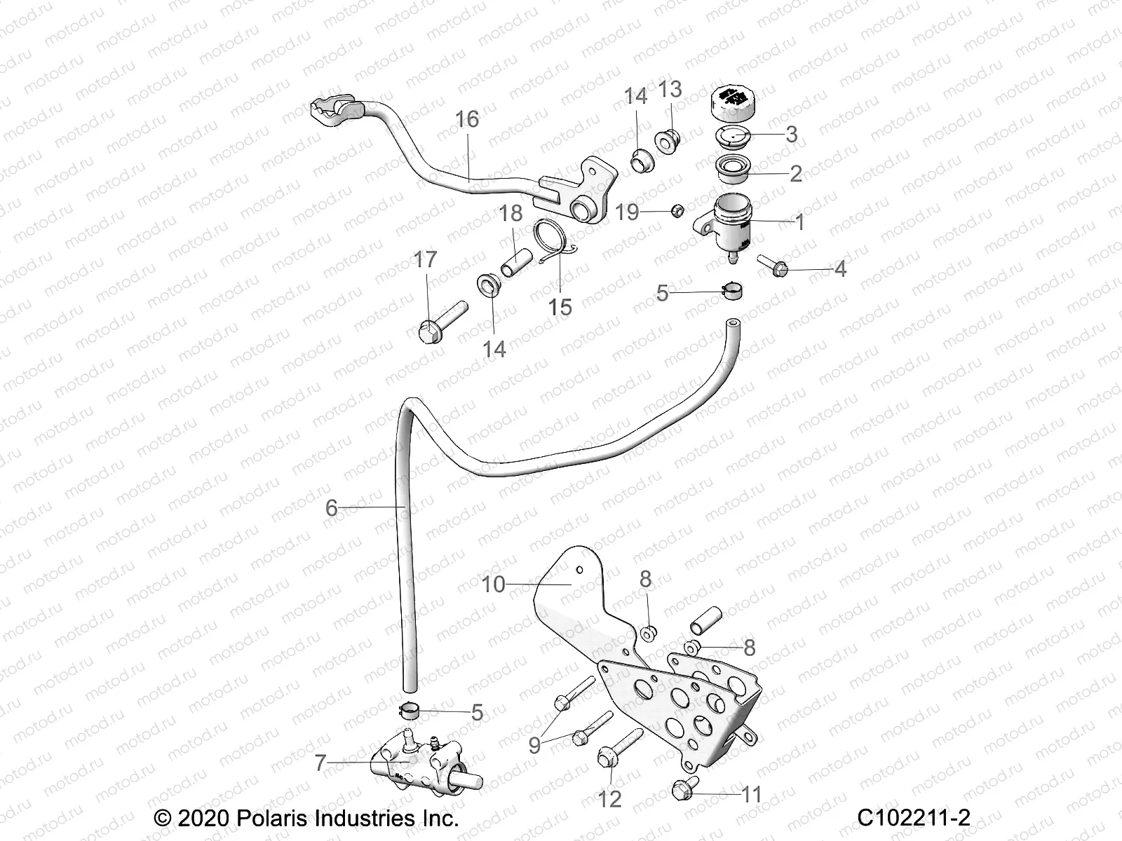 BRAKES | BRAKES, BRAKE PEDAL and MASTER CYLINDER - A21SXM95AG/CAG (C102211-2)
