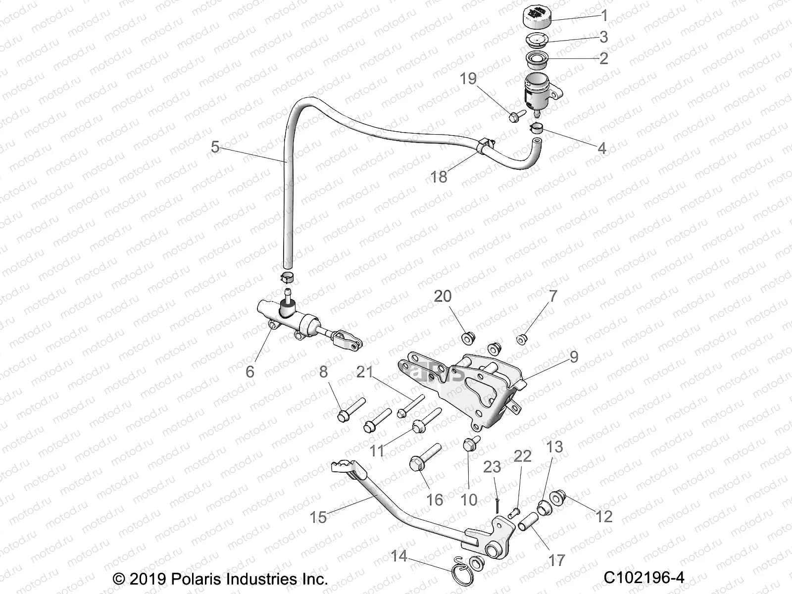 BRAKES | BRAKES, BRAKE PEDAL and MASTER CYLINDER - A22SGE95KN (C102196-4)