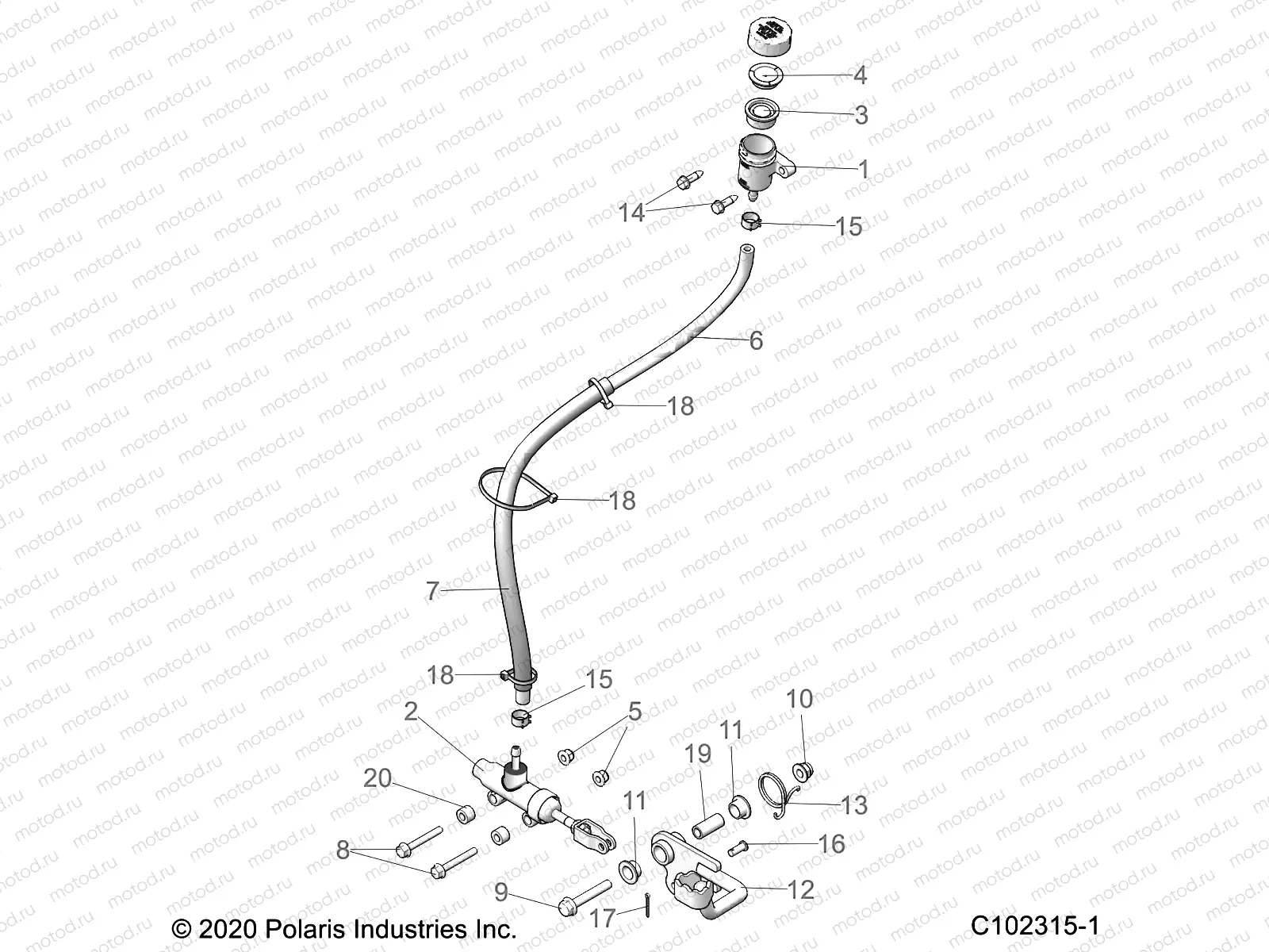 BRAKES | BRAKES, BRAKE PEDAL and MASTER CYLINDER - A23SEE57P2/PL (C102315-1)