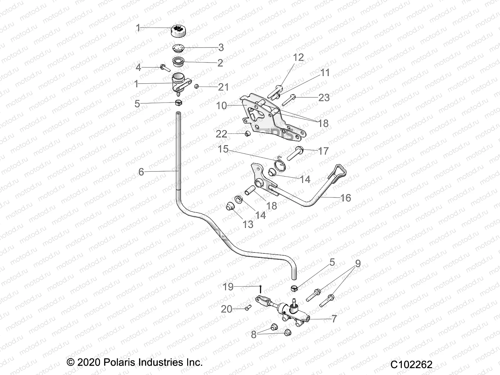 BRAKES | BRAKES, BRAKE PEDAL and MASTER CYLINDER - A23SYE95PM (C102262)