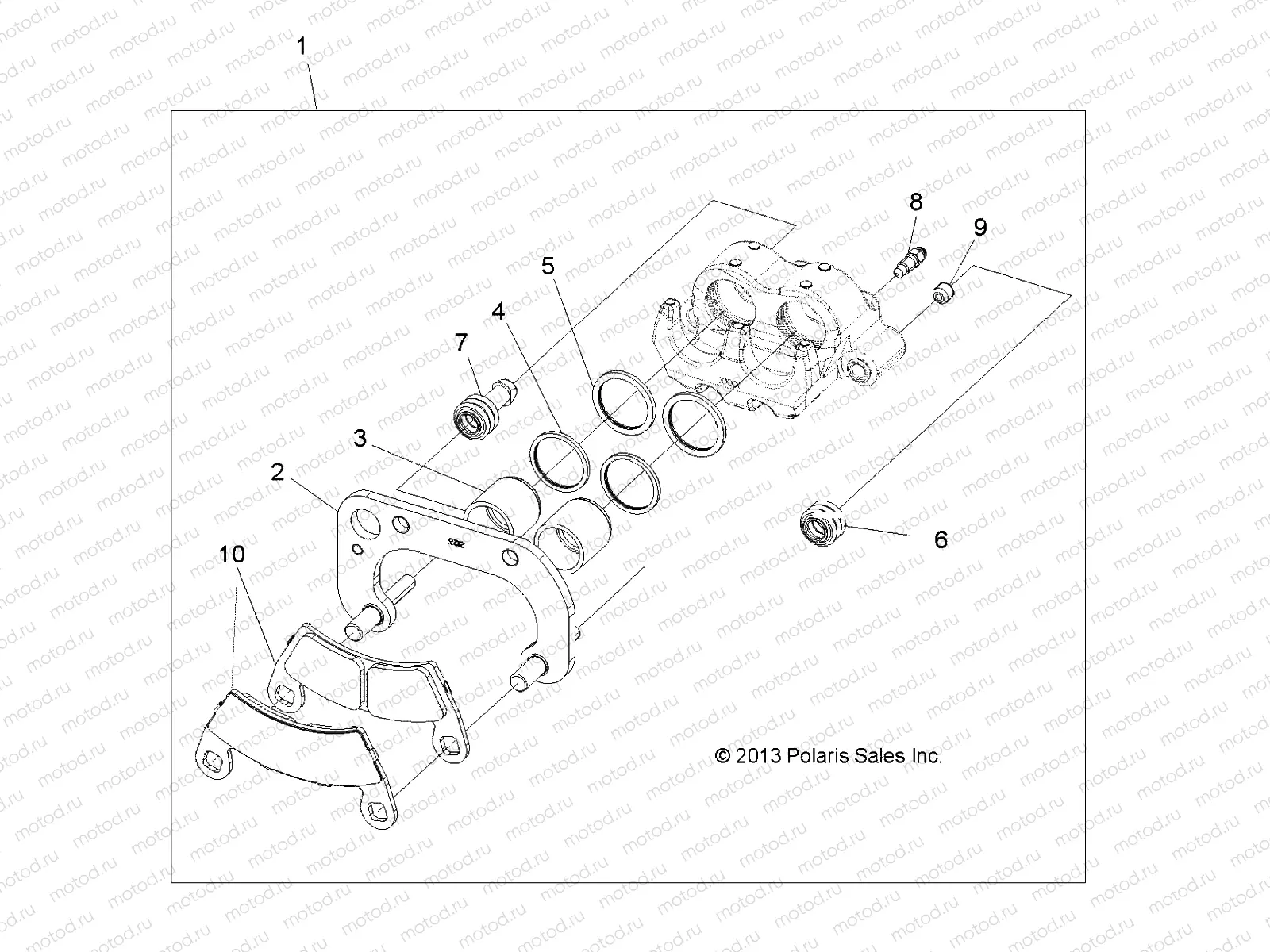 BRAKES | BRAKES, CALIPER, FRONT - A16DAE87AL (49ATVCALIPER14SP325)