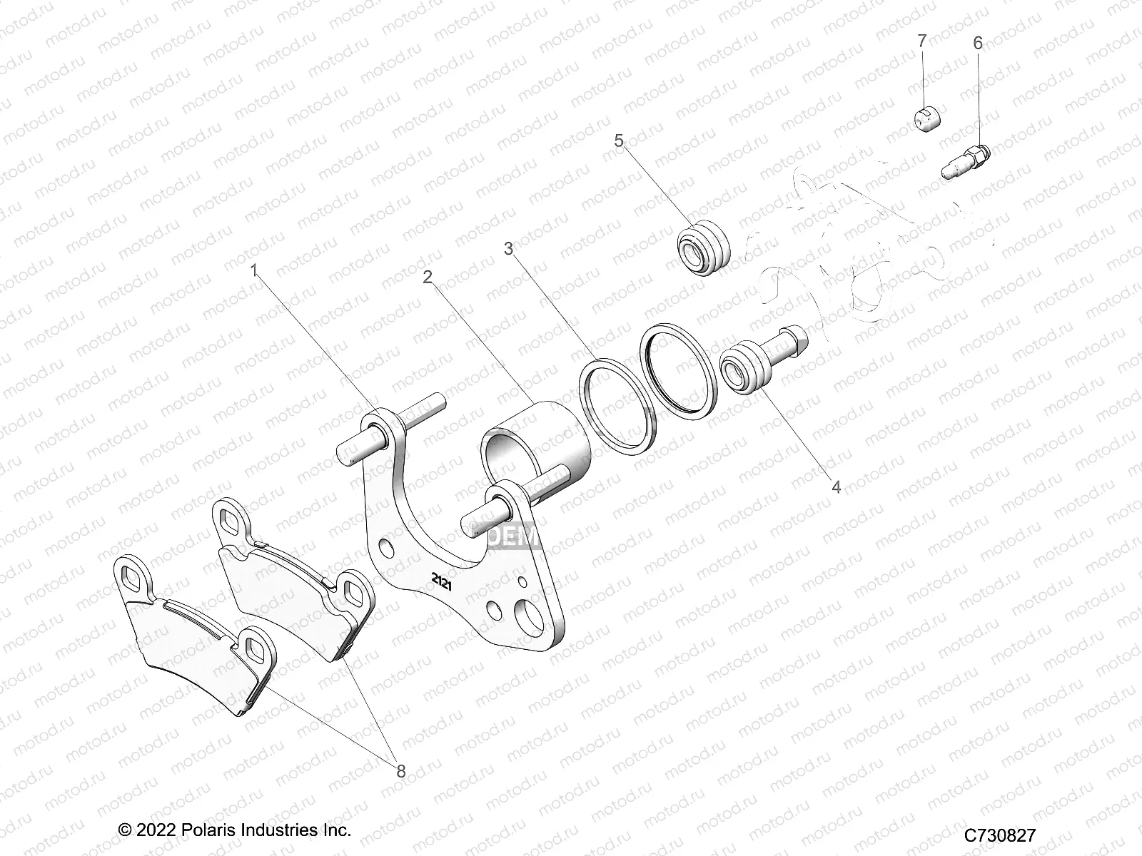 BRAKES | BRAKES, CALIPER, FRONT - R23MAA57F1/SC9/CK/F1/F9R (C730827)